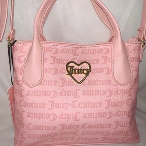 FINAL PRICE Juicy Couture 3D Heart Pink Purse Crossbody Bag Rare Macroon